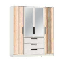 Шкаф 4-х дверный 83.07 Вегас, Белый