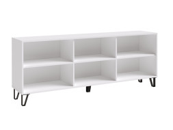 Тумба ТВ Ливерпуль, белый/белый глянец